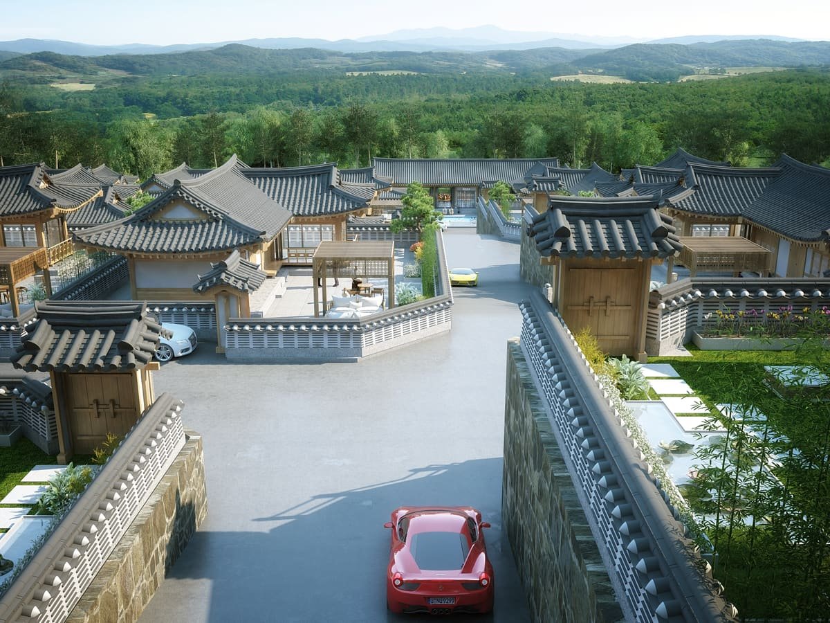 한옥 마을 입구